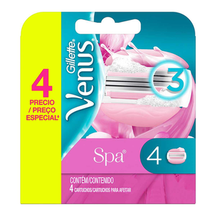 Imagem do produto Carga Para Aparelho De Depilar Gillette Venus Spa Com 4 Unidades 4 Unidades