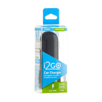 Imagem do produto Carregador Veicular I2go 2 Saídas Usb Cores Sortidas Com 1 Unidade