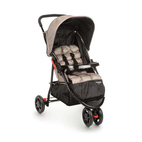 Imagem do produto Carrinho De Bebê Delta Voyage Bege Grid