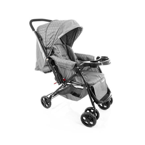 Imagem do produto Carrinho De Bebê Reverse Cosco Cinza Rajado