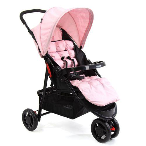 Carrinho De Passeio Para Bebê Delta Até 15Kg Rosa Voyage