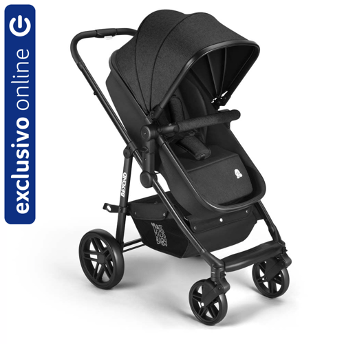 Imagem do produto Carrinho Passeio Beyond 2 Em 1 Assento Moisés Bb428 Preto Multikids Baby