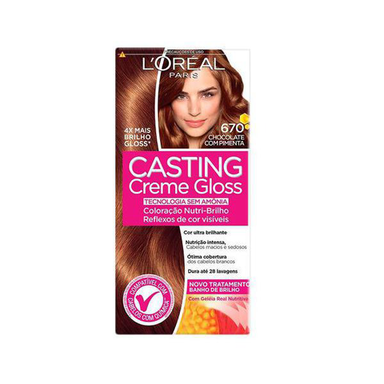 Imagem do produto Casting Creme Gloss Coloracao Permanente 670 Chocolate Com Pimenta