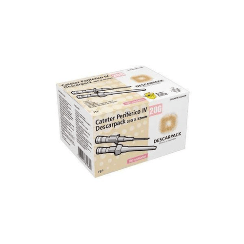 Catéter Periférico Iv Descarpack 20G 100 Unidades