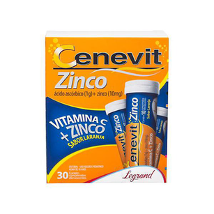 Cenevit - Zinco 30 Comprimidos Efervecentes Laranja