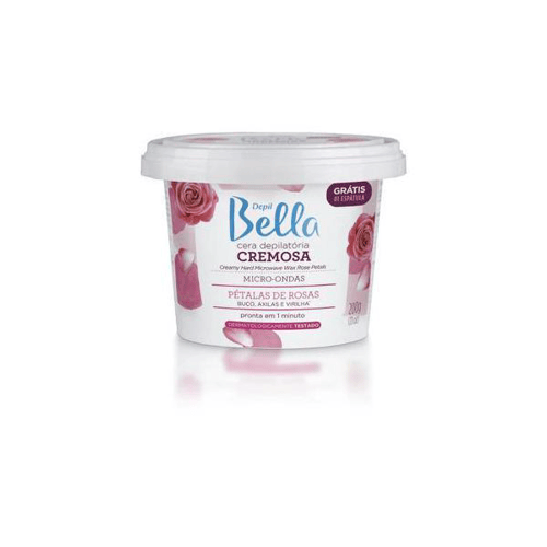 Imagem do produto Cera Depilatória Cremosa Microondas Pétalas De Rosas Depil Bella 200G