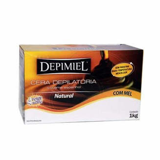 Cera Depilatória Depimiel Natural Com Mel 4 Unidades De 250 G