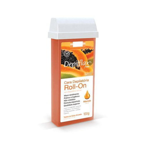 Cera Depilatória Rollon Rosa 100G Depilflax