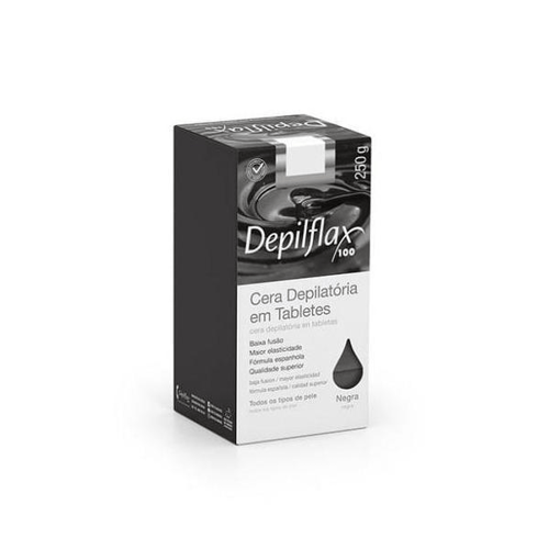 Cera Quente Depilatoria Negra 250G Depilflax