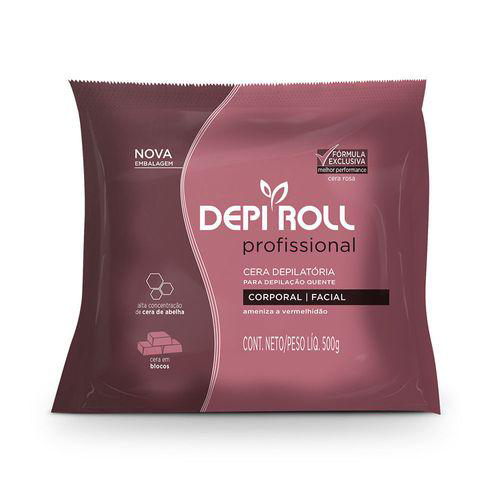 Cera Quente Em Blocos Rosa Depi Roll 500G