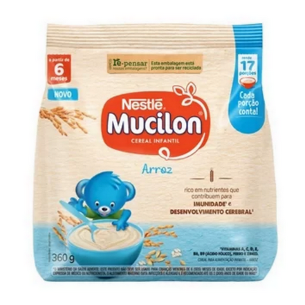 Imagem do produto Cereal Infantil Mucilon Arroz Com 360Gr Sachê