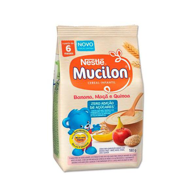 Cereal Infantil Mucilon Banana, Maçã E Quinoa Zero Açúcar 180G