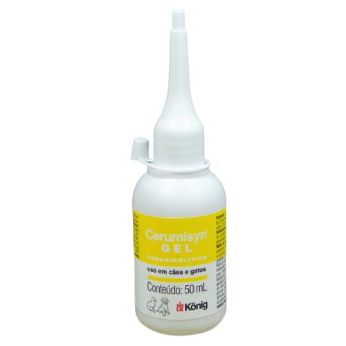 Cerumisyn Gel Ceruminolítico 50Ml Para Cães E Gatos König