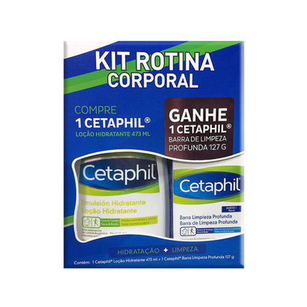 Cetaphil Locao Hidratante 473Ml + Sabonete Limpeza Prfunda 127G