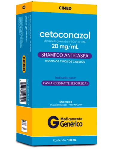 Cetoconazol   Shampoo 20Mg/Ml - 100 Ml Cimed Genérico