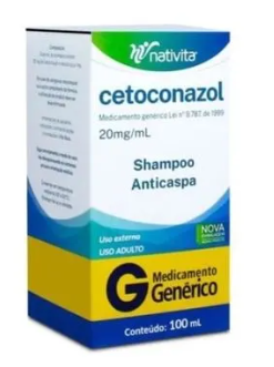 Imagem do produto Cetoconazol Shampoo 20Mg/Ml - Com 100Ml Nativita Genérico