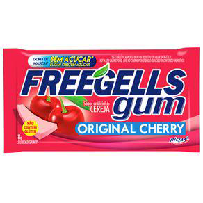 Imagem do produto Chiclete Freegells Gum Original Cherry Sem Açúcar 8G