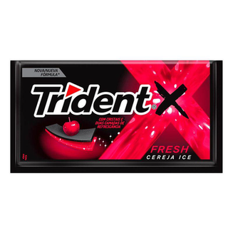 Chiclete Trident Fresh Cereja Ice 8G Com 5 Unidades