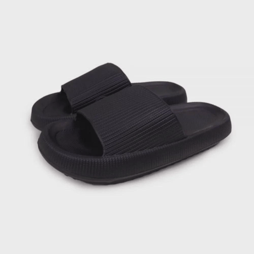 Imagem do produto Chinelo Ortopédico Fly Feet Nuvem Macia Leve Confortável Preto 36/37 Ortho Pauher