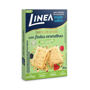 Imagem do produto Chocolate Branco Com Frutas Vermelhas Linea Vegano Zero Açúcar E Lactose 30G 30G
