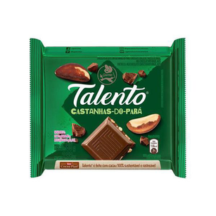 Imagem do produto Chocolate Garoto Talento Ao Leite Com Castanha Do Pará 85G