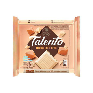 Chocolate Garoto Talento Branco Com Doce De Leite 85G