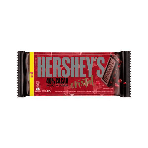 Imagem do produto Chocolate Hershey's Meio Amargo 40% Cacau Cristal 87G