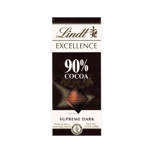 Imagem do produto Chocolate Lindt Excellence 90% Cocoa Supreme Dark 100G
