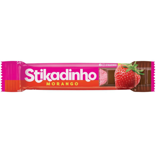 Chocolate Stikadinho Morango 12.3G