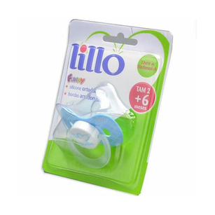 Imagem do produto Chupeta Bico De Silicone Funny Amor 6M + Azul Lillo
