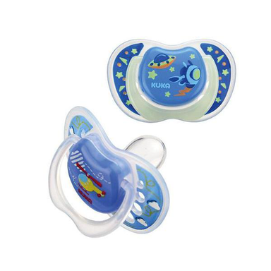 Imagem do produto Chupeta Azul Lumina Day & Night Bico Ortodôntico Com 02 Un N 2 Kuka