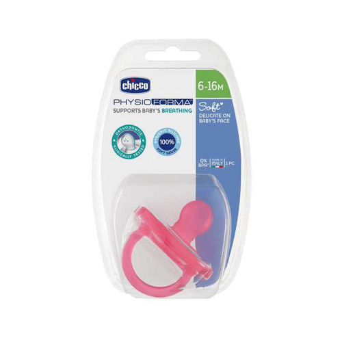 Imagem do produto Chupeta Chicco Physio Forma Soft 6 16 Meses Rosa Com 1 Unidade 1 Unidade