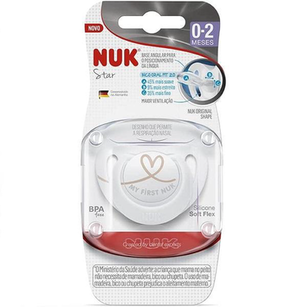 Imagem do produto Chupeta De Silicone Star Newborn 02 Meses Bico Oral Fit Neutra Nuk
