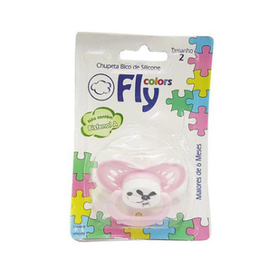 Imagem do produto Chupeta Fly Colors Bico De Silicone Redondo Tamanho 2 Soft Cores Sortidas