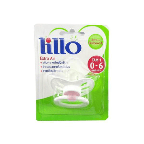 Imagem do produto Chupeta Lillo Extra Air Cores Leves Silicone 06 Meses Rosa Ref 612130610530