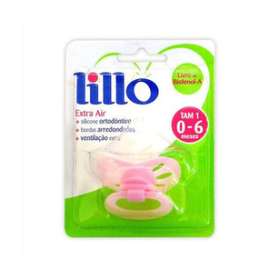 Imagem do produto Chupeta Lillo Extra Air Cores Leves Silicone Ortodontica 06 Meses Rosa Ref681130610430