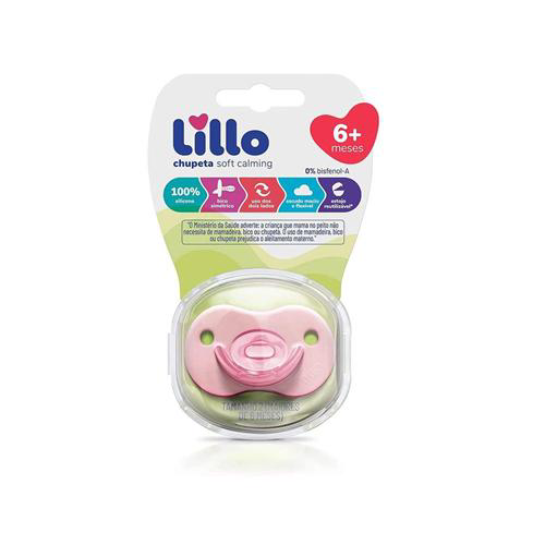 Chupeta Lillo Little Friends Simetrica Silicone Rosa