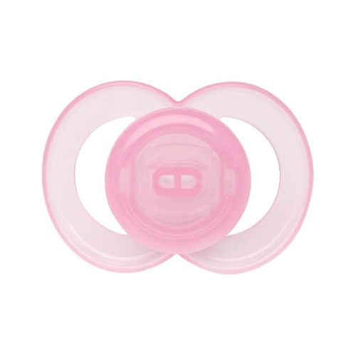 Chupeta Lolly Clean Silicone Ortodôntico 6+ Meses Rosa Com 1 Unidade
