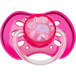 Chupeta Lolly Oceano C521401 N1 Ortodôntica Silicone Rosa