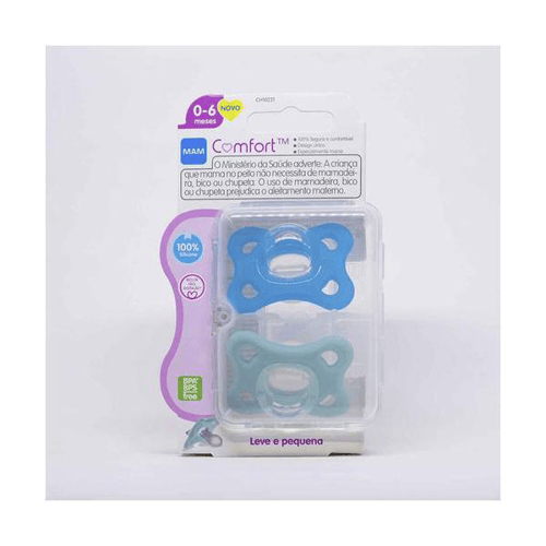 Imagem do produto Chupeta Mam Comfort Azul E Neutra 2 Unidades 2 Unidades