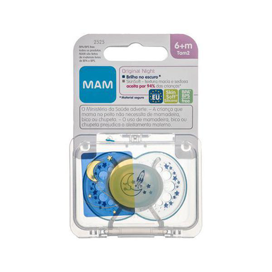 Chupeta Mam Original Night 6+ Meses Azul 1 Unidade