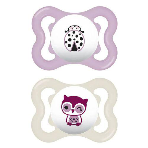 Imagem do produto Chupeta Mam Supreme 06 Meses Embalagem Dupla Rosa Ch90222