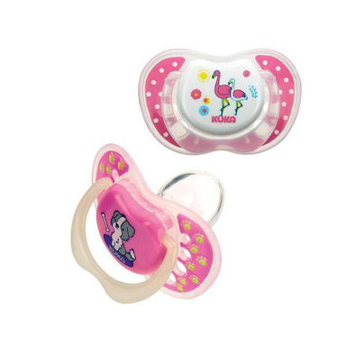 Imagem do produto Chupeta Rosa Lumina Day & Night Bico Ortodôntico Com 02 Un N 2 Kuka