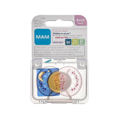Imagem do produto Chupeta Ulti Night Azul Mam 1 Unidade