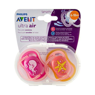 Imagem do produto Chupeta Ultra Air Dupla Baleia E Estrela 618M Philips Avent