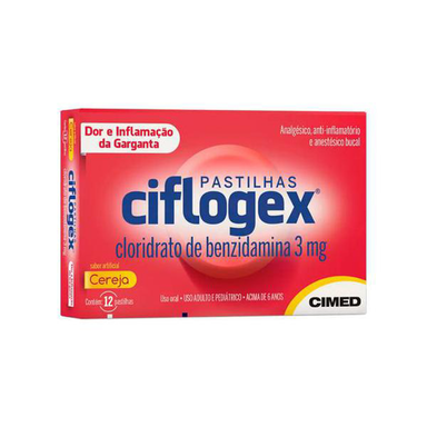 Ciflogex - Cereja 12 Pastilhas