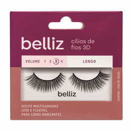 Imagem do produto Cilios Posticos Belliz Fios 3D Longo Volume 3
