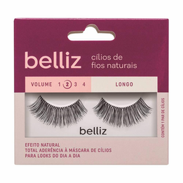 Imagem do produto Cilios Posticos Belliz Fios Naturais Longo Volume 2