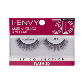 Cilios Posticos Kiss New York I Envy 3D Flash 154