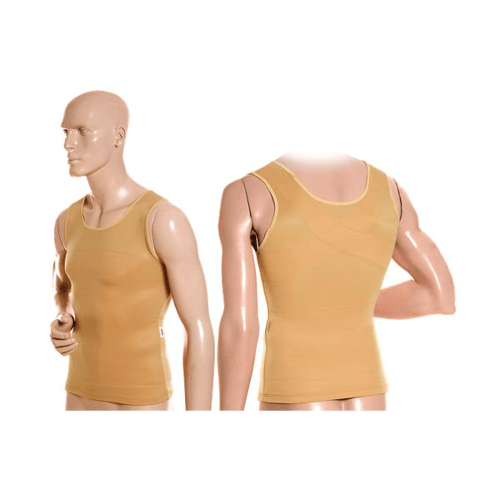 Imagem do produto Cinta Modeladora E Postural Masculina Bege Xgg